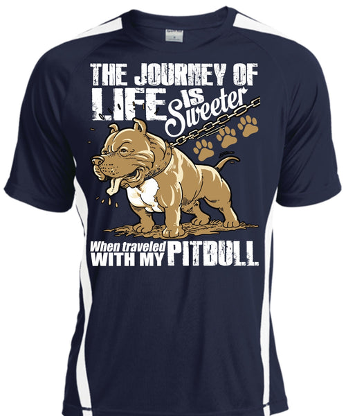 Traveled With My Pit Bull T Shirt, The Journey Of Life T Shirt, Cool Shirt