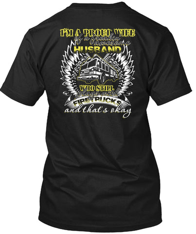 A black t-shirt with the shopify logo