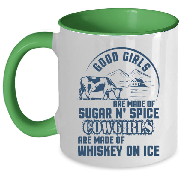 Whiskey On Ice Coffee Mug, Good Girls Are Made Of Sugar Accent Mug