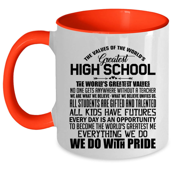 Awesome Teacher Coffee Mug, The World's Greatest High School Accent Mug