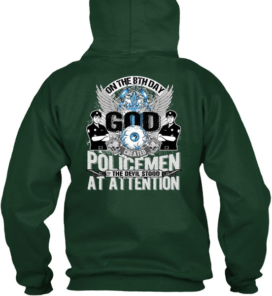 God Created Policemen T Shirt, I Love Police T Shirt