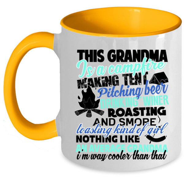 Cool Grandpa Coffee Mug, This Grandma Is A Campfire Accent Mug