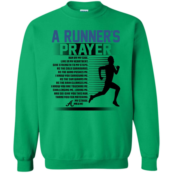 Coolest Runner T Shirt, A Runner's Prayer Sweatshirt