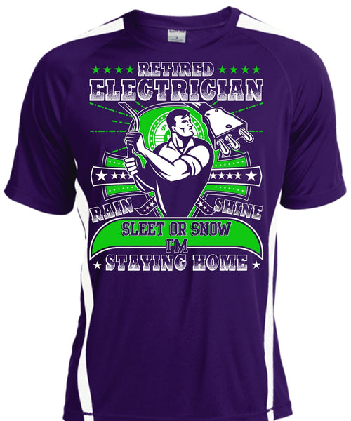 Retired Electrician T Shirt, I'm Staying Home T Shirt, Cool Shirt