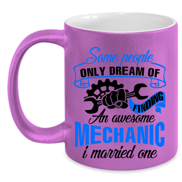 I Love Mechanic Coffee Mug, Finding An Awesome Mechanic Accent Mug