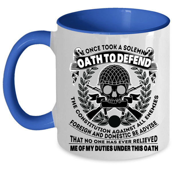 Best Gift For Grandpas Coffee Mug, Cool Veteran Accent Mug