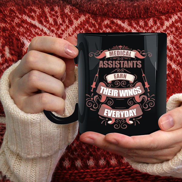 Medical Assistants Earn Their Wings Coffee Mug, Medical Coffee Cup