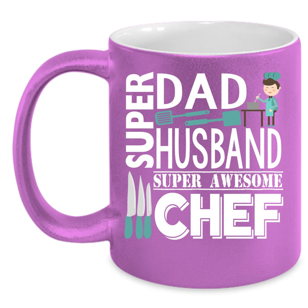 Dad And Husband Coffee Mug, Awesome Chef Coffee Cup