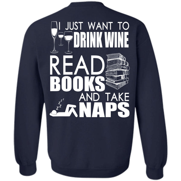 Books And Take Naps T Shirt, I Love Book Sweatshirt