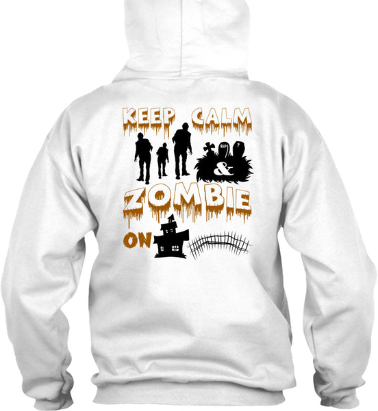 Keep Calm Zombie On T Shirt, Wait For Halloween T Shirt