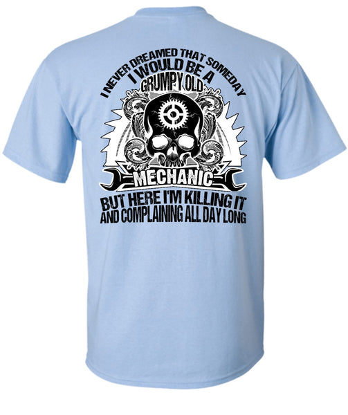 Grumpy Old Mechanic T Shirt, I Love Mechanic T Shirt