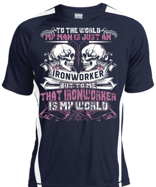 My Man Is Just An Ironworker T Shirt, Being An Ironworker T Shirt, Cool Shirt