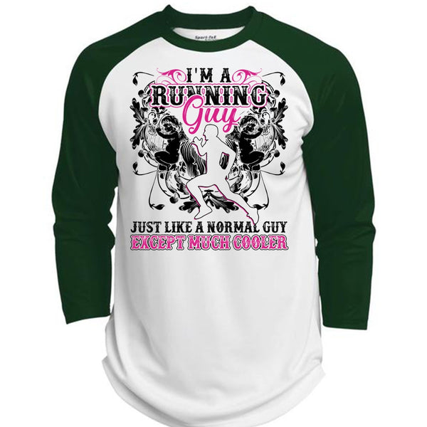 I'm A Running Guy T Shirt, I Love Running T Shirt, Awesome T-Shirts  (Polyester Game Baseball Jersey)