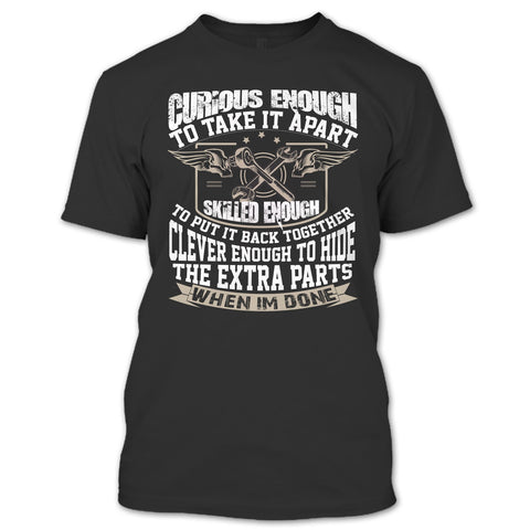 A black t-shirt with the shopify logo