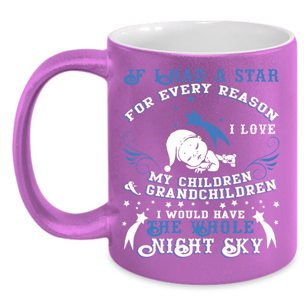 I Love My Children And Grandchildren Coffee Mug, Cute Grandparent Coffee Cup