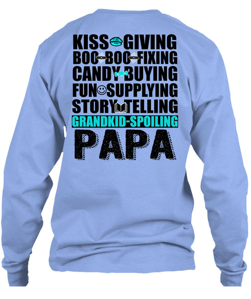 Grandkid-Spoiling Papa T Shirt, I Love Papa T Shirt
