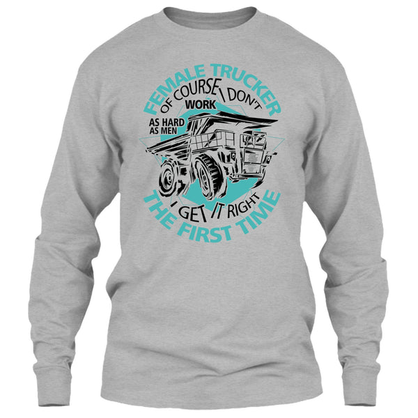 Female Trucker T Shirt, Coolest Female Trucker T Shirt