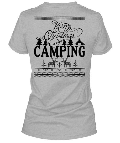 Merry Christmas Camping T Shirt, I Love Camping T Shirt