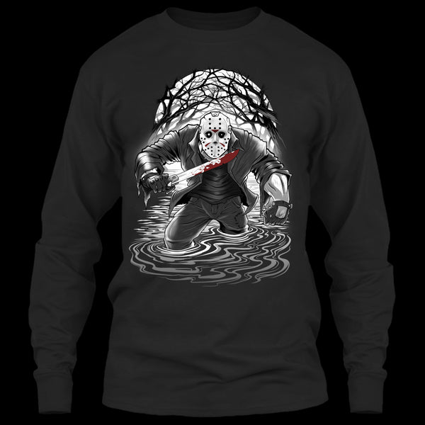 A black t-shirt with the shopify logo