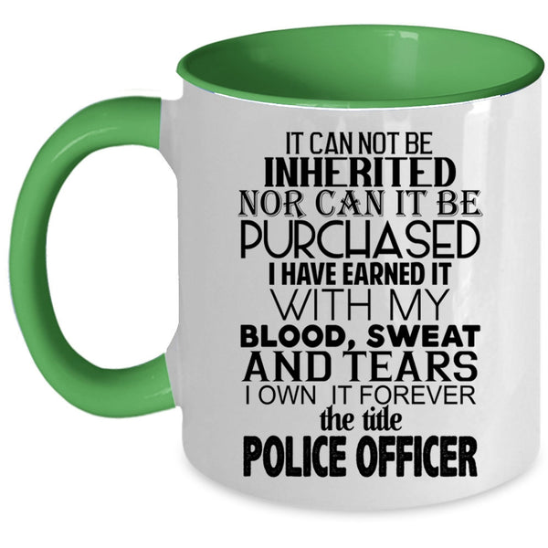 Awesome Police Officer Coffee Mug, The Title Police Officer Accent Mug