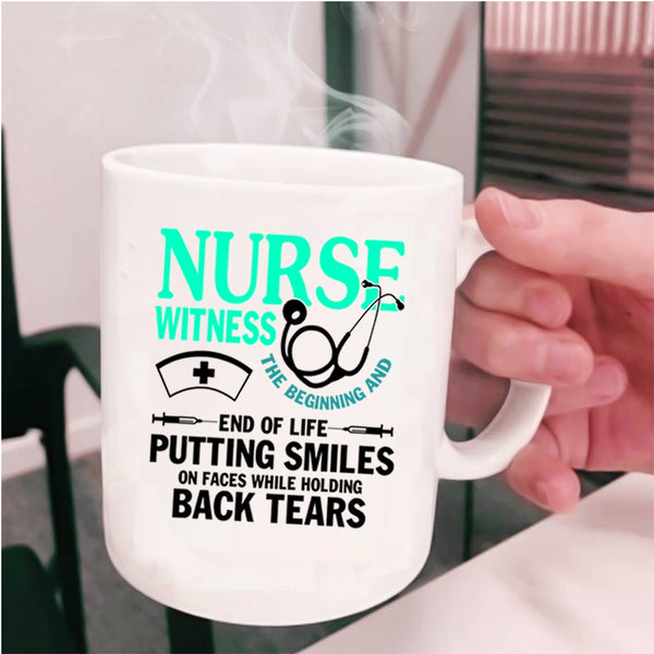 Cute Gift For Nurse Coffee Mug, Nurse Witness Cup