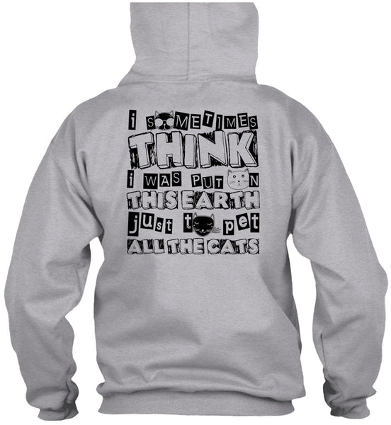 I Was Put On This Earth T Shirt, I Love My Cat T Shirt