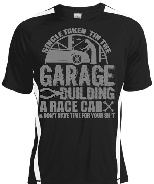 A black t-shirt with the shopify logo