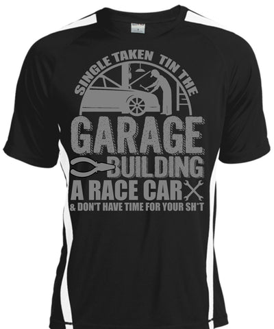 A black t-shirt with the shopify logo