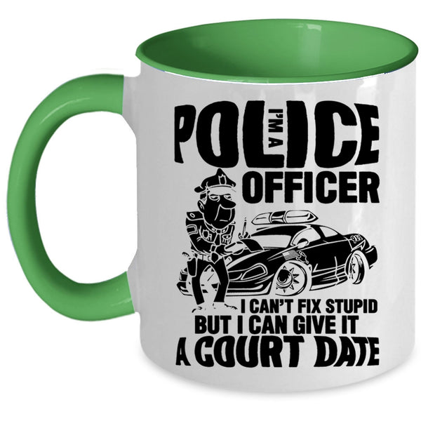 Awesome Police Officer Coffee Mug, I'm A Police Officer Accent Mug