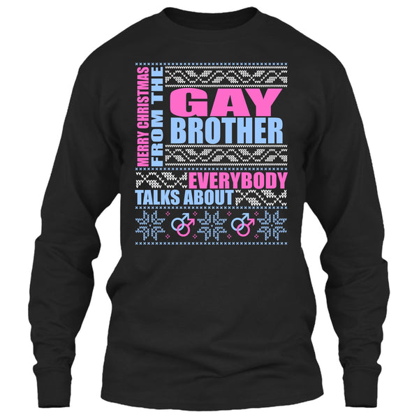 Merry Christmas From The Gay brother T Shirt, Coolest Gay Brother T Shirt