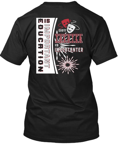 A black t-shirt with the shopify logo