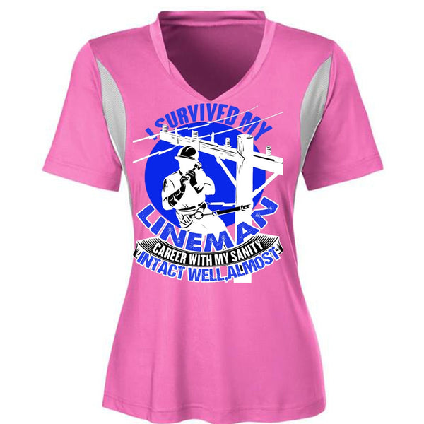 I Survived My Lineman T Shirt, Being A Lineman T Shirt, Awesome T-Shirts
