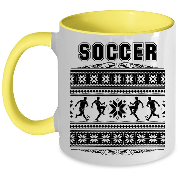 Noel Christmas Coffee Mug, Cool Soccer Accent Mug