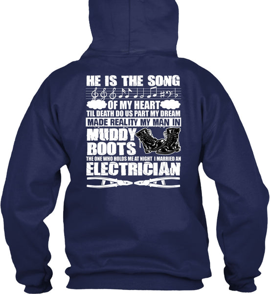 I Married An Electrician T Shirt, He Is The Song T Shirt