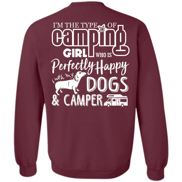Dogs And Camper T Shirt, I Love Camping Sweatshirt