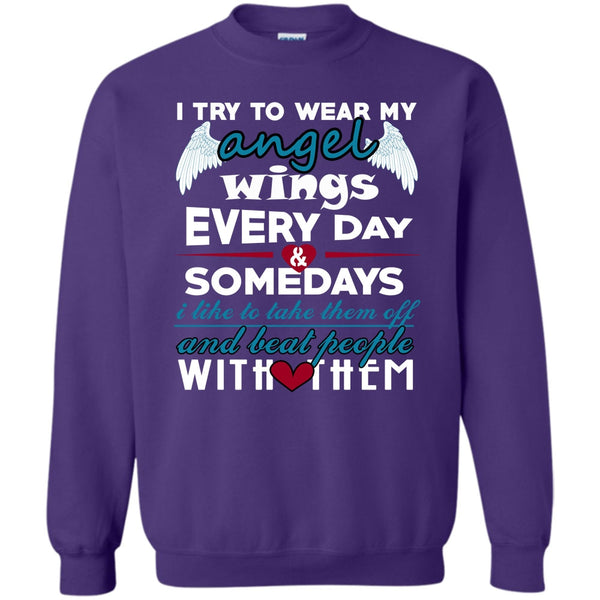 Somedays I Like To Take Them Off T Shirt, Beat People With Them Sweatshirt