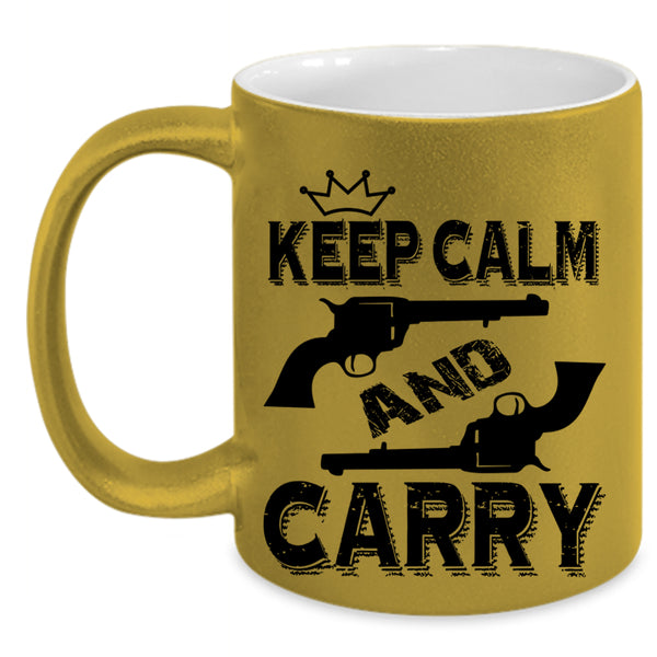 Cool Coffee Mug, Keep Calm And Carry Accent Mug
