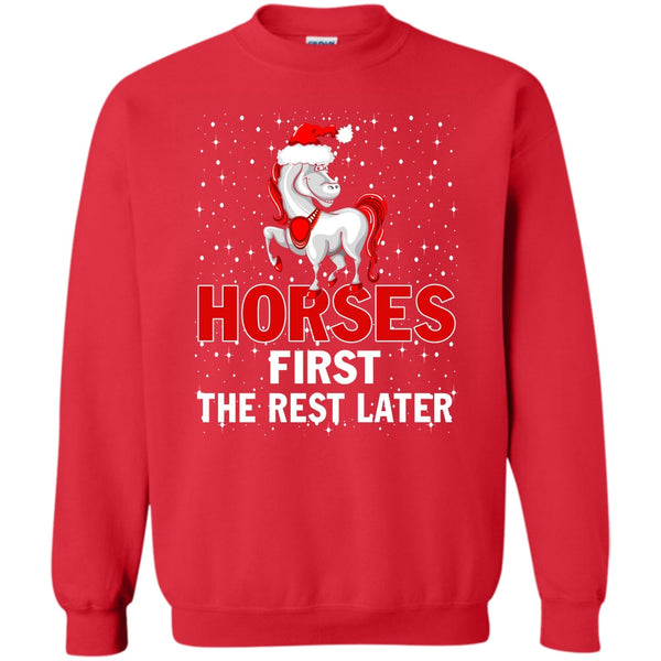 Coolest Equestrian T Shirt, Equestrian Merry Christmas Sweatshirt