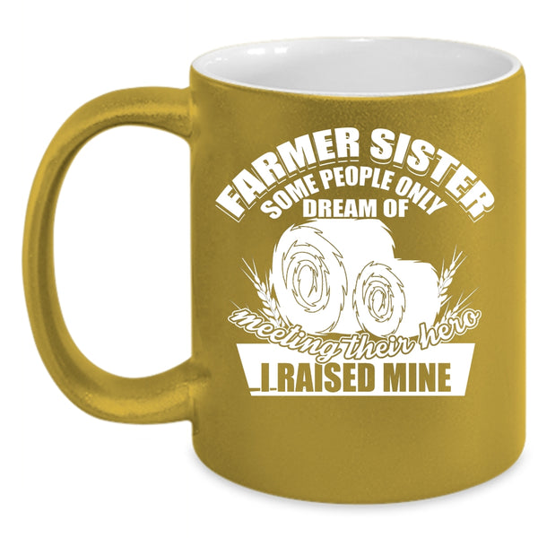 Farmer Sister Coffee Mug, Cool Farmer Sister Coffee Cup