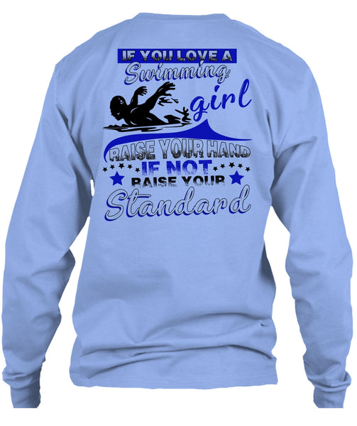 You Love A Swimming Girl T Shirt, I Love Swimming T Shirt