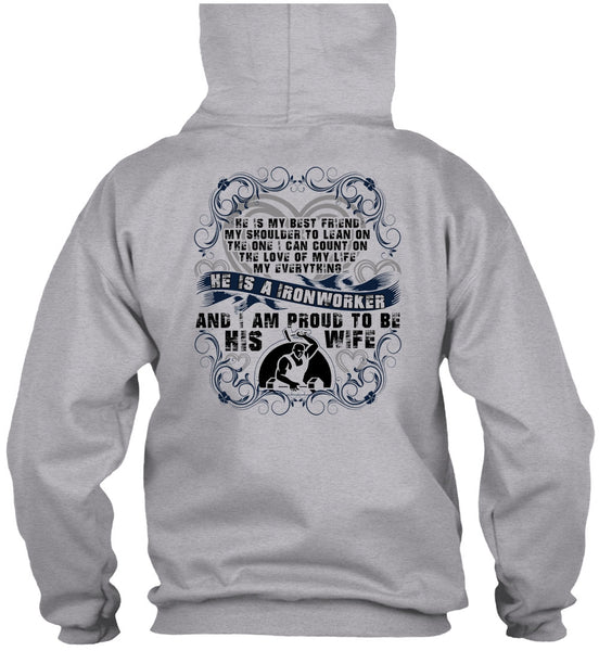 Proud To Be His Wife T Shirt, I Love Ironworker T Shirt
