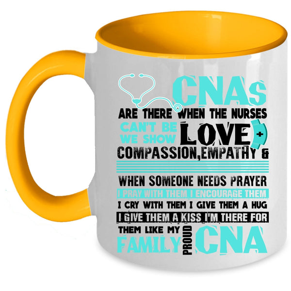 My Family proud CNA Coffee Mug, Awesome CNAs Accent Mug