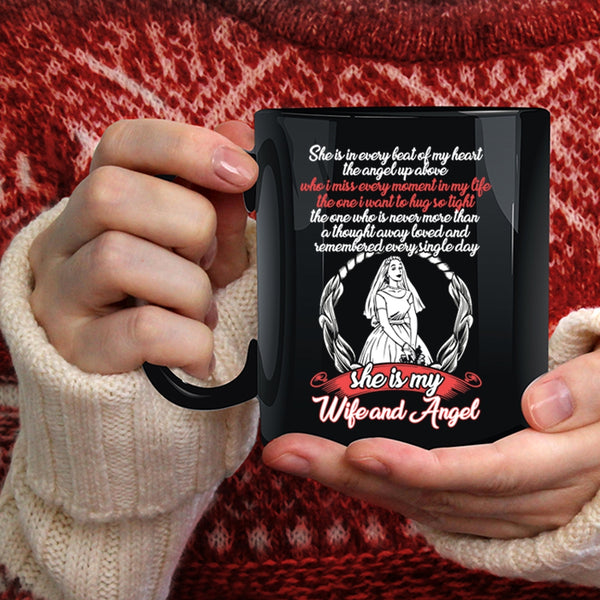 She Is My Wife And Angel Coffee Mug, Cool Husband Coffee Cup
