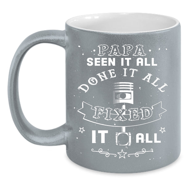 Papa Seen It All Done It All Coffee Mug, Awesome Papa Coffee Cup