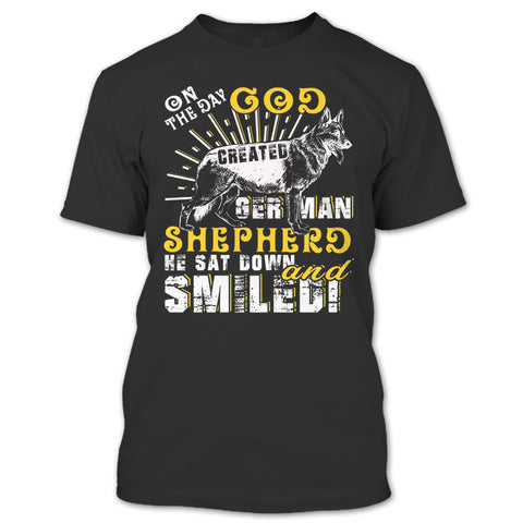 A black t-shirt with the shopify logo