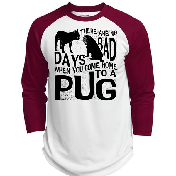 You Come Home To A Pug T Shirt, I Love Pug T Shirt, Awesome T-Shirts  (Polyester Game Baseball Jersey)