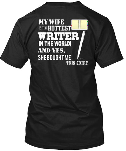 A black t-shirt with the shopify logo