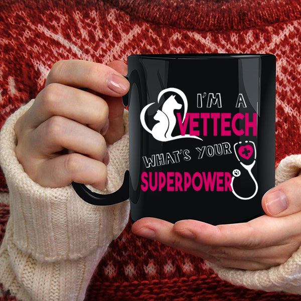 I'm A Vettech Coffee Mug, I Love Animals Coffee Cup