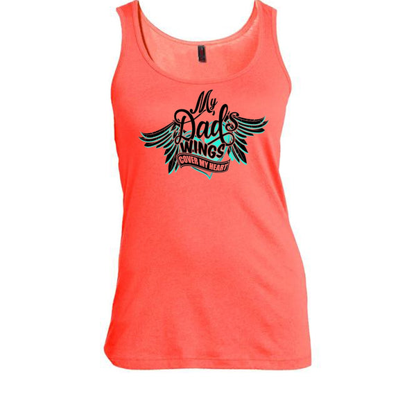 My Dad Wing's Cover My Heart T Shirt, I Love My Dad Tank Top