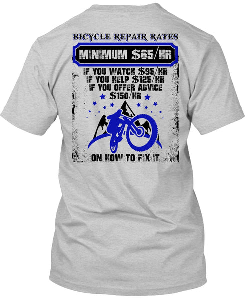 Bicycle Repair Rates T Shirt, I Love Mechanic T Shirt